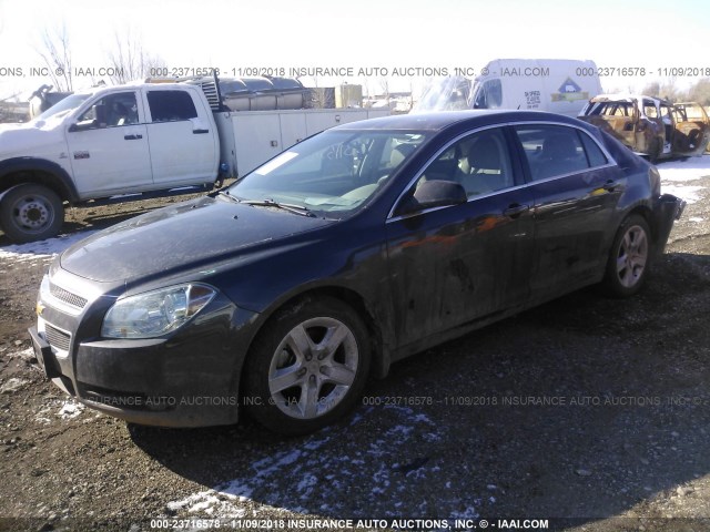1G1ZB5E18BF257867 - 2011 CHEVROLET MALIBU LS მწვანე ფოტო 2