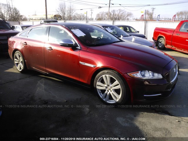 SAJWJ2GD5D8V51321 - 2013 JAGUAR XJL PORTFOLIO RED photo 1