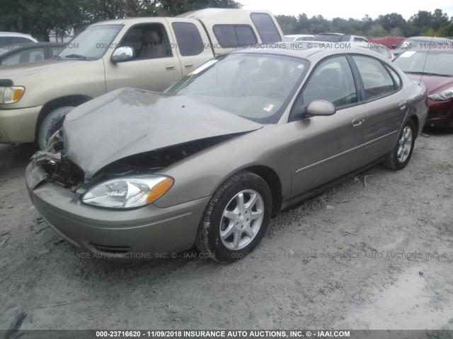 1FAFP56U36A132613 - 2006 FORD TAURUS SEL TAN photo 2