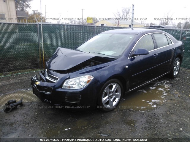 1G1ZH57B38F184162 - 2008 CHEVROLET MALIBU 1LT 蓝色 照片 2
