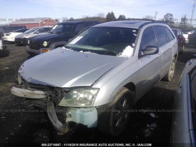 2C4GM68445R234832 - 2005 CHRYSLER PACIFICA TOURING SILVER photo 2