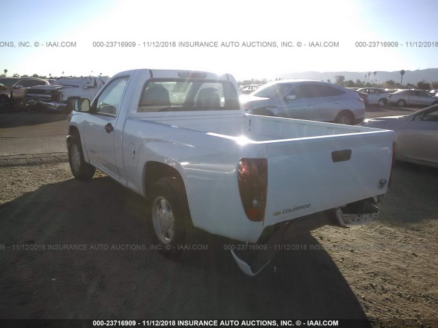 1GCCS148858285620 - 2005 CHEVROLET COLORADO WHITE photo 3