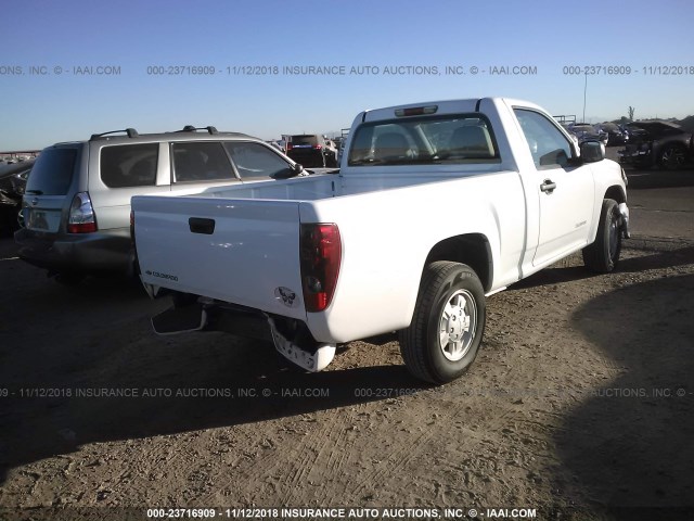 1GCCS148858285620 - 2005 CHEVROLET COLORADO WHITE photo 4