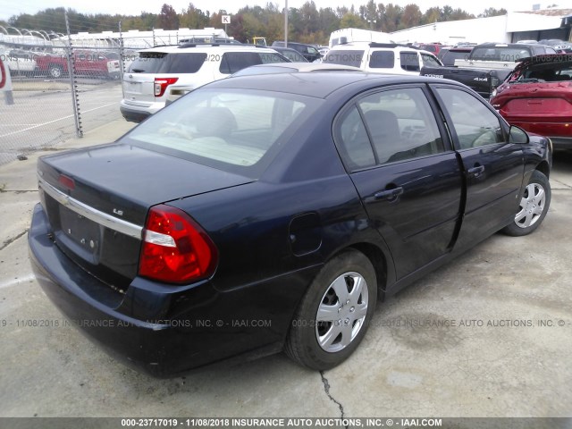 1G1ZS57F27F283140 - 2007 CHEVROLET MALIBU LS 蓝色 照片 4