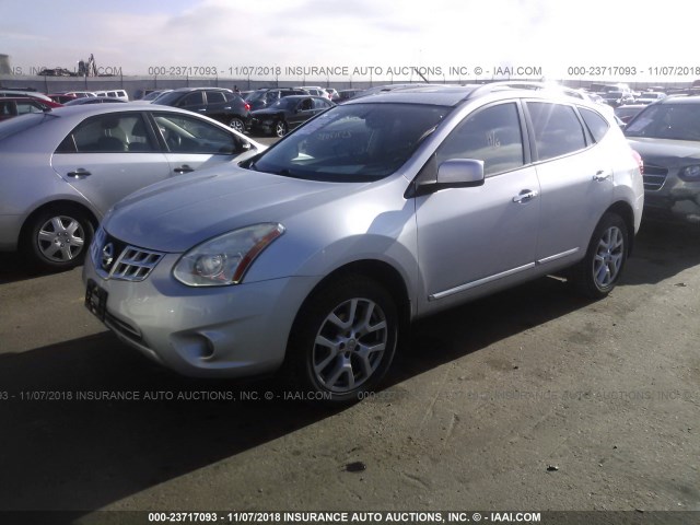 JN8AS5MV0BW303740 - 2011 NISSAN ROGUE S/SV/KROM SILVER photo 2