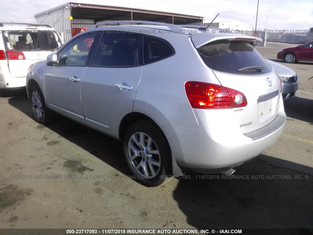 JN8AS5MV0BW303740 - 2011 NISSAN ROGUE S/SV/KROM SILVER photo 3