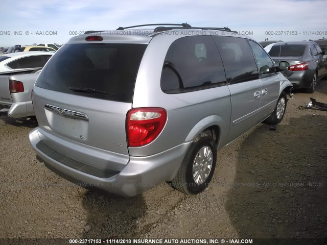 2C4GP44R75R303851 - 2005 CHRYSLER TOWN & COUNTRY LX SILVER photo 4