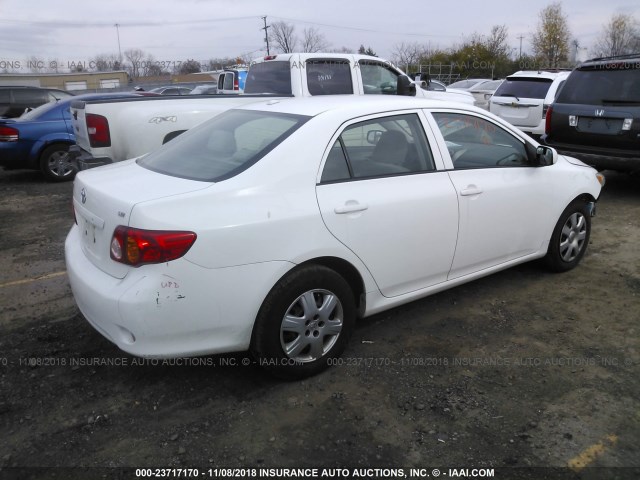 JTDBL40E09J023658 - 2009 TOYOTA COROLLA LE/XLE WHITE photo 4