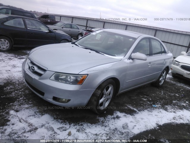 5NPEU46F68H357095 - 2008 HYUNDAI SONATA SE/LIMITED SILVER photo 2