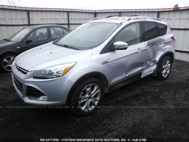 1FMCU9J97FUC64249 - 2015 FORD ESCAPE TITANIUM SILVER photo 2