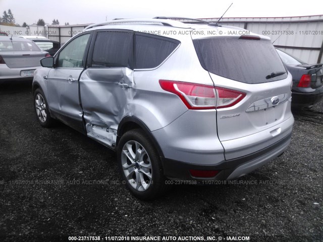 1FMCU9J97FUC64249 - 2015 FORD ESCAPE TITANIUM SILVER photo 3