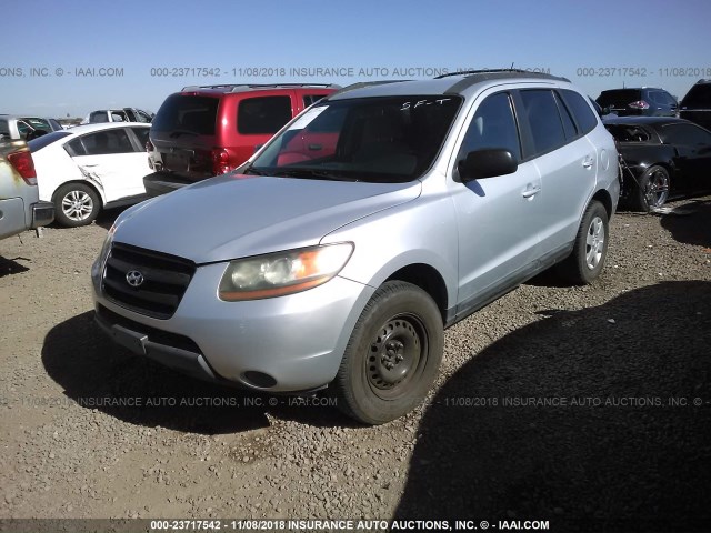 5NMSG13D09H287930 - 2009 HYUNDAI SANTA FE GLS SILVER photo 2