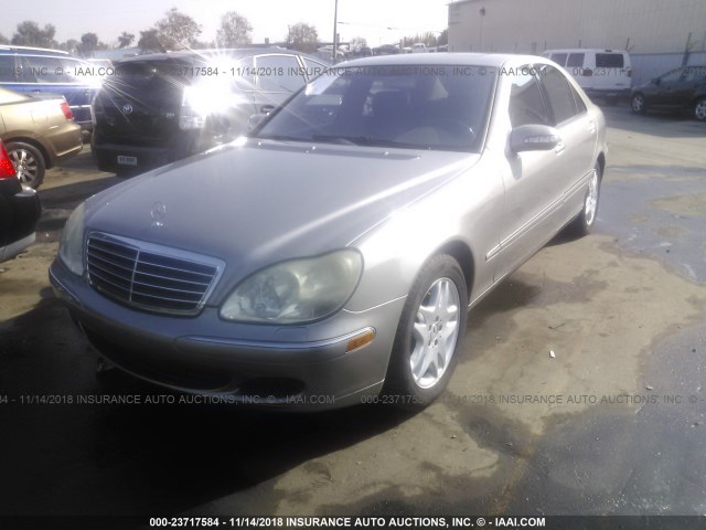 WDBNG70J43A373560 - 2003 MERCEDES-BENZ S 430 GRAY photo 2