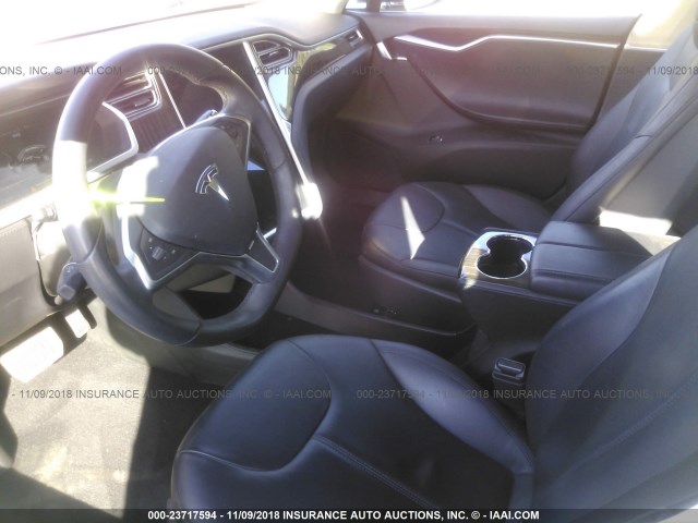 5YJSA1CG1DFP15557 - 2013 TESLA MODEL S BLACK photo 5