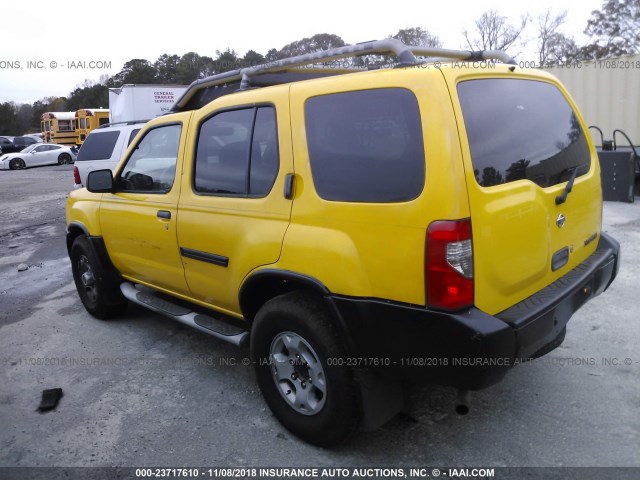 5N1ED28Y5YC593179 - 2000 NISSAN XTERRA YELLOW photo 3