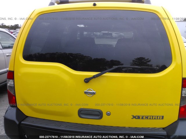 5N1ED28Y5YC593179 - 2000 NISSAN XTERRA YELLOW photo 6