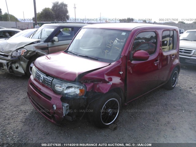 JN8AZ28R39T124899 - 2009 NISSAN CUBE S/SL RED photo 2