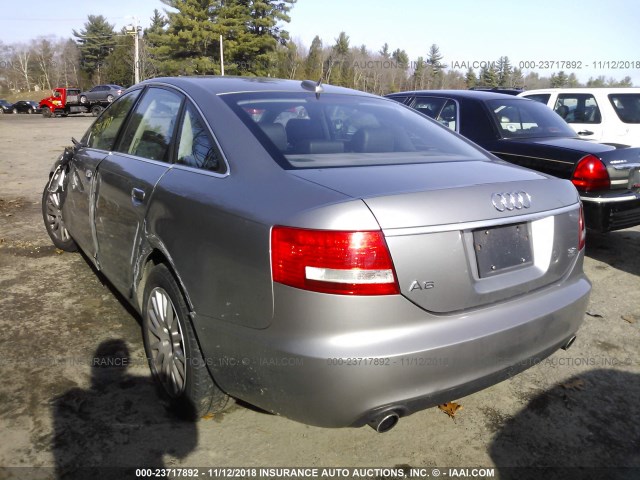 WAUDH74F96N132006 - 2006 AUDI A6 3.2 QUATTRO SILVER photo 3