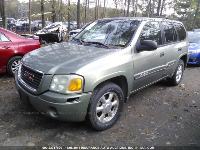 1GKDS13S342319485 - 2004 GMC ENVOY GREEN photo 2