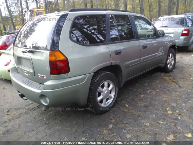 1GKDS13S342319485 - 2004 GMC ENVOY GREEN photo 4