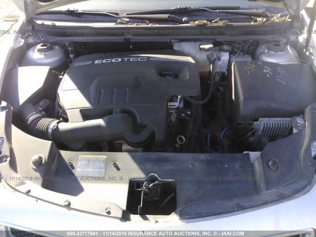 1G1ZC5E04AF168560 - 2010 CHEVROLET MALIBU 1LT SILVER photo 10