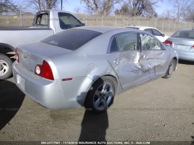 1G1ZC5E04AF168560 - 2010 CHEVROLET MALIBU 1LT SILVER photo 4