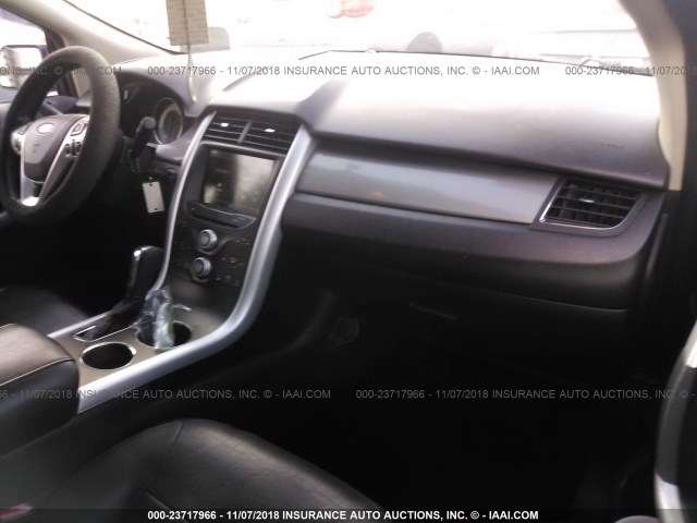 2FMDK3J99DBA51748 - 2013 FORD EDGE SEL BLACK photo 5