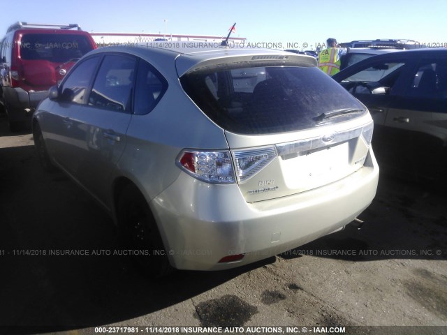 JF1GH61629G803559 - 2009 SUBARU IMPREZA 2.5I SILVER photo 3