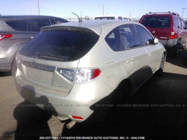 JF1GH61629G803559 - 2009 SUBARU IMPREZA 2.5I SILVER photo 4