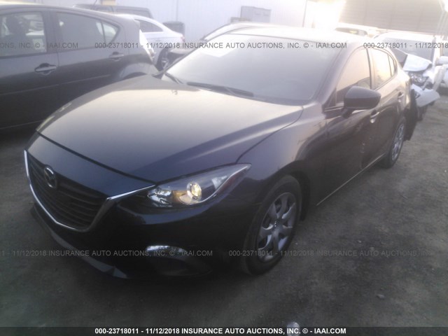 JM1BM1T79F1246012 - 2015 MAZDA 3 SV BLACK photo 2