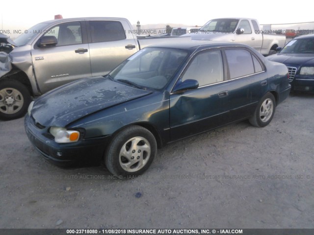 1NXBR18E2WZ008277 - 1998 TOYOTA COROLLA VE/CE/LE TEAL photo 2