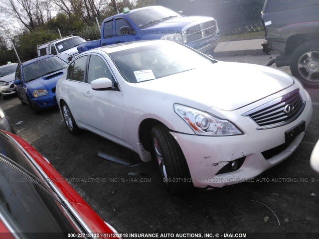 JN1CV6AR1DM767680 - 2013 INFINITI G37 WHITE photo 1