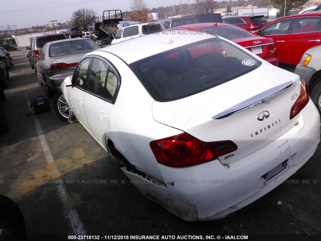 JN1CV6AR1DM767680 - 2013 INFINITI G37 WHITE photo 6