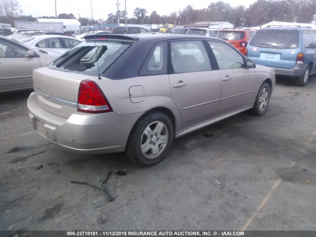 1G1ZU64875F106067 - 2005 CHEVROLET MALIBU MAXX LT GOLD photo 4