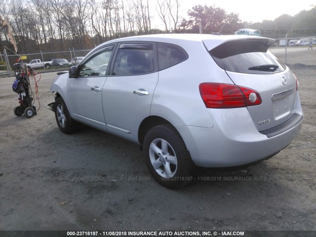 JN8AS5MT8CW283009 - 2012 NISSAN ROGUE S/SV SILVER photo 3