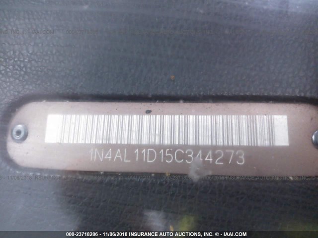 1N4AL11D15C344273 - 2005 NISSAN ALTIMA S/SL Dark Blue photo 9