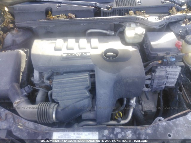 1G8AJ55F47Z117740 - 2007 SATURN ION LEVEL 2 GOLD photo 10