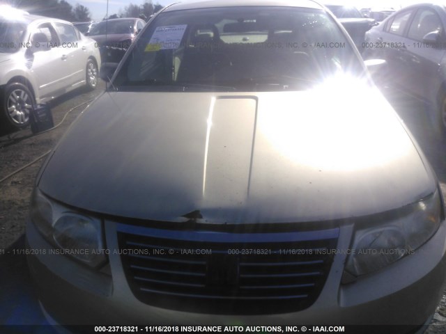 1G8AJ55F47Z117740 - 2007 SATURN ION LEVEL 2 GOLD photo 6