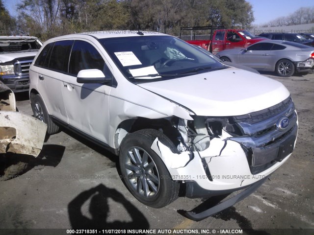 2FMDK3JC4BBB60076 - 2011 FORD EDGE SEL WHITE photo 1