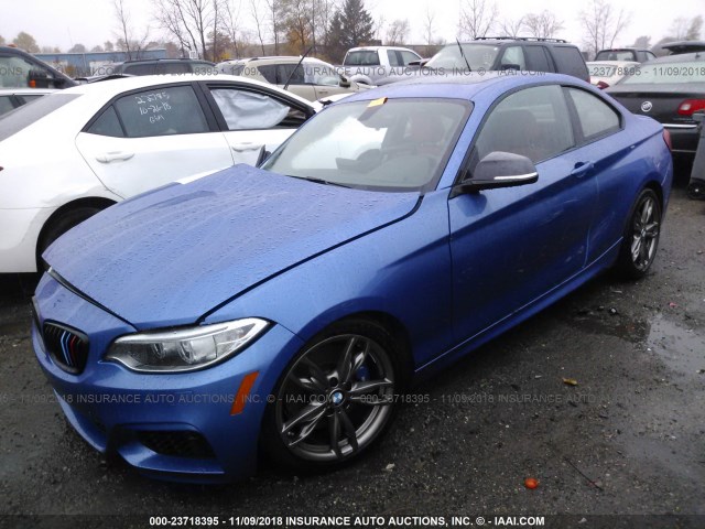 WBA1J7C53FV288901 - 2015 BMW M235I BLUE photo 2