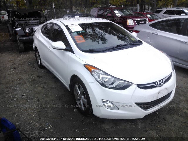 5NPDH4AE2DH238906 - 2013 HYUNDAI ELANTRA GLS/LIMITED WHITE photo 1