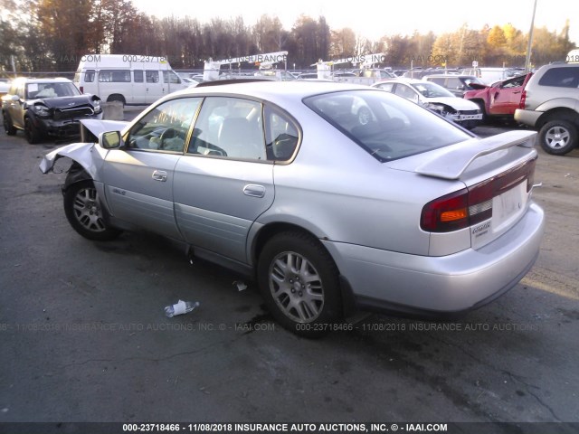 4S3BE686547205770 - 2004 SUBARU LEGACY OUTBACK LIMITED SILVER photo 3