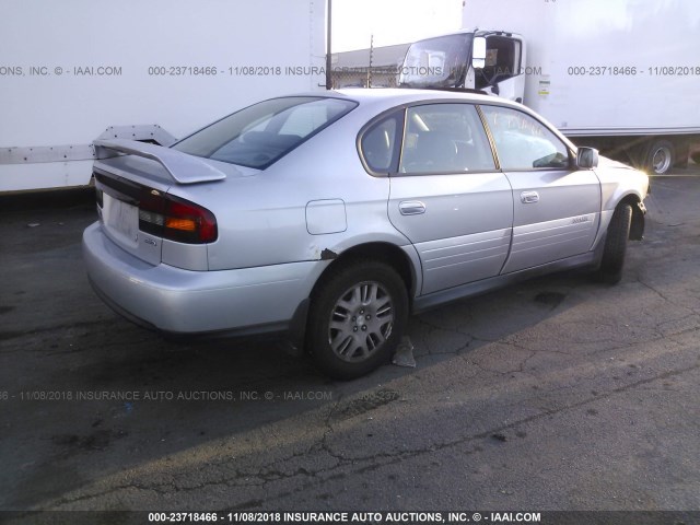 4S3BE686547205770 - 2004 SUBARU LEGACY OUTBACK LIMITED SILVER photo 4