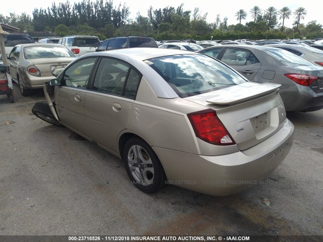 1G8AL52FX3Z129318 - 2003 SATURN ION LEVEL 3 GOLD photo 3