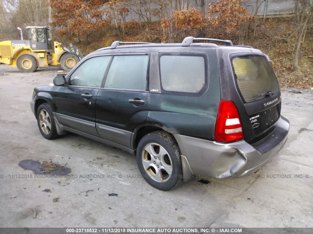 JF1SG65614H716875 - 2004 SUBARU FORESTER 2.5XS GREEN photo 3