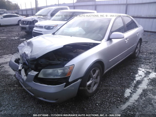 5NPEU46F97H187880 - 2007 HYUNDAI SONATA SE/LIMITED GRAY photo 2