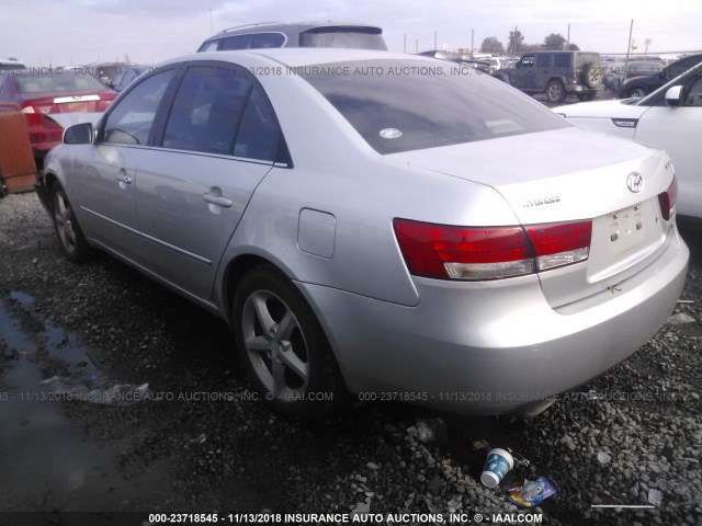 5NPEU46F97H187880 - 2007 HYUNDAI SONATA SE/LIMITED GRAY photo 3