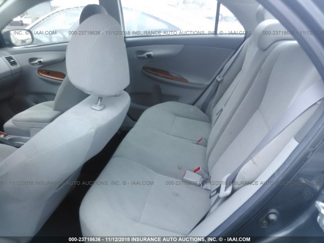 2T1BU40E29C157578 - 2009 TOYOTA COROLLA S/LE/XLE BLUE photo 8