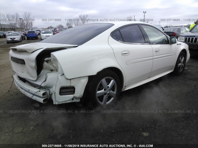 2G2WP522251340106 - 2005 PONTIAC GRAND PRIX WHITE photo 4
