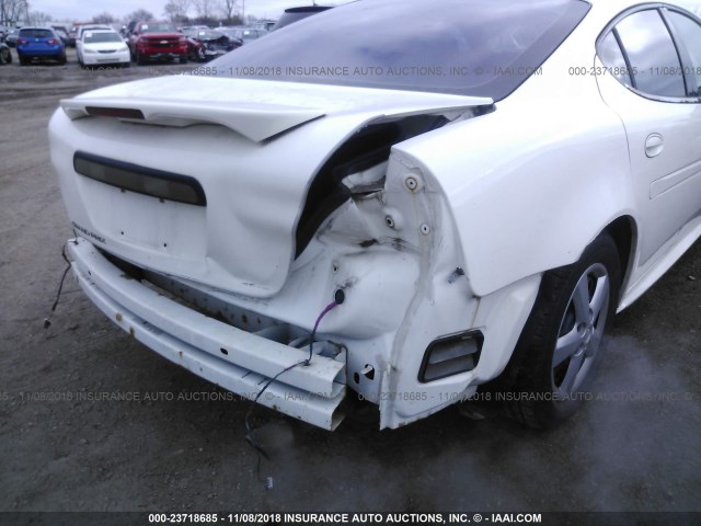 2G2WP522251340106 - 2005 PONTIAC GRAND PRIX WHITE photo 6